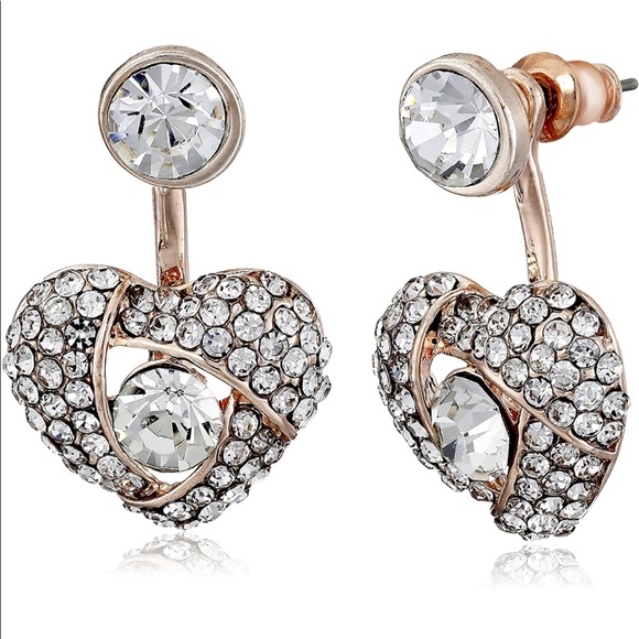 Betsey Johnson Orecchini Pendenti Donna A Cuore Con Cupcake E Frullatore - Metalloo, Vetro, Ipoallergenici, Regalo Originale